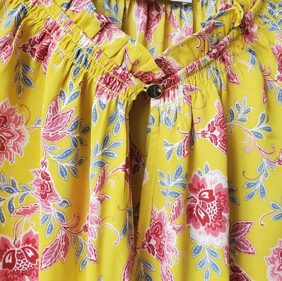 NWT Loft Floral Sleeveless Ruffle Top - Picture 6 of 12